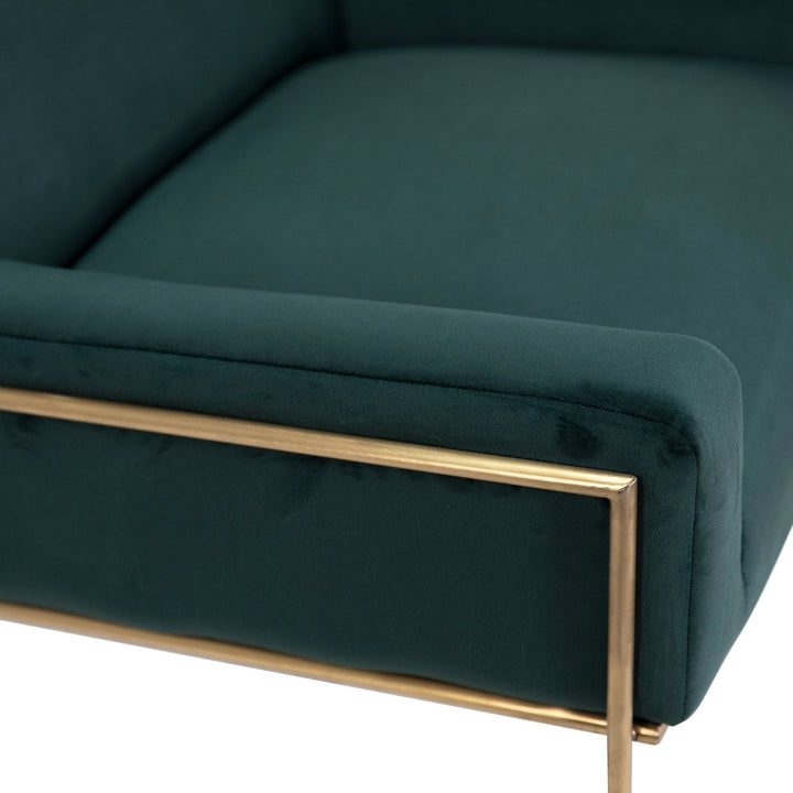 PRADO FOREST GREEN VELVET CLUB CHAIR