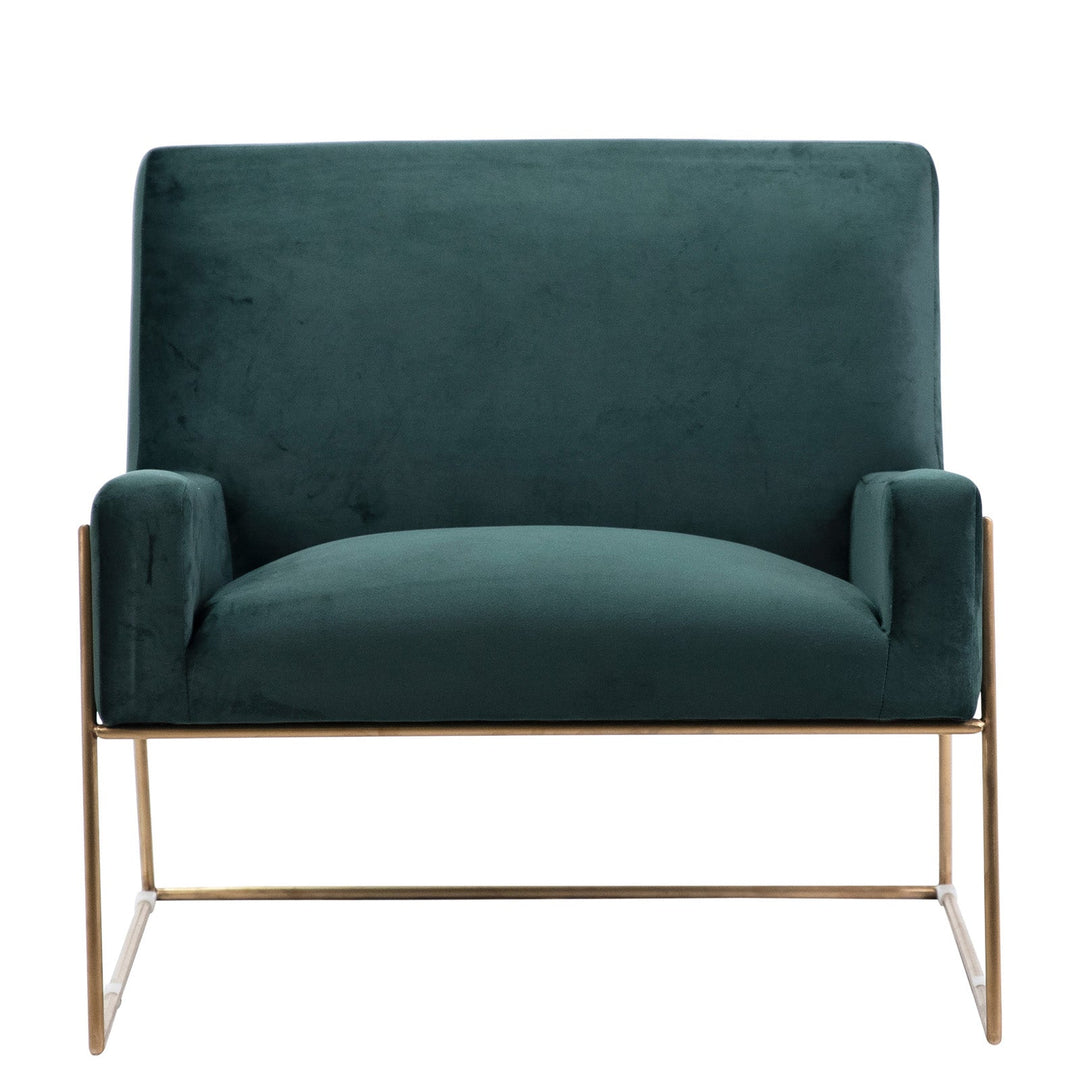 PRADO FOREST GREEN VELVET CLUB CHAIR