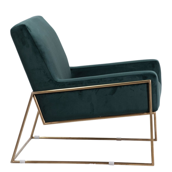 PRADO FOREST GREEN VELVET CLUB CHAIR