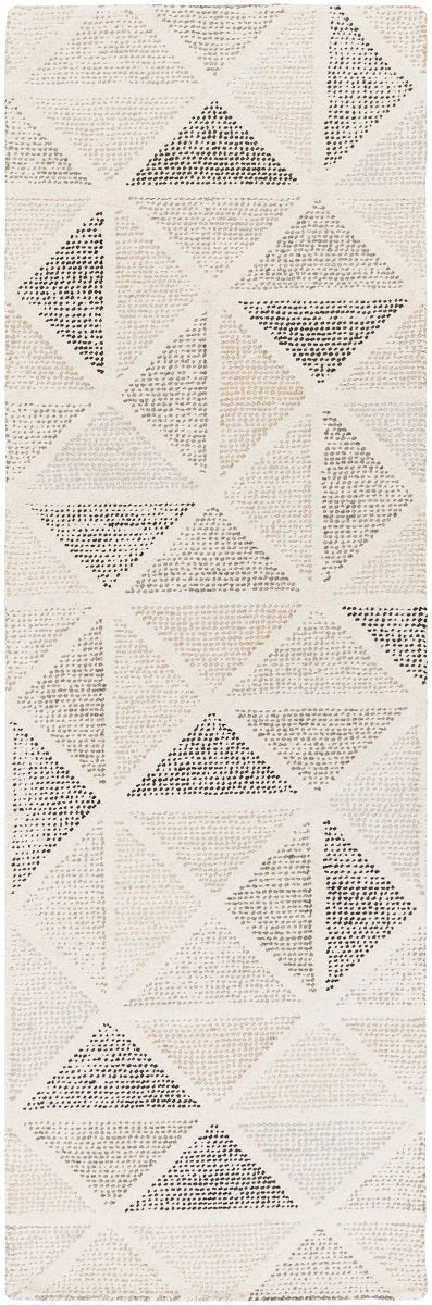 PRESTON WOOL RUG: IVORY, GRAY, BEIGE