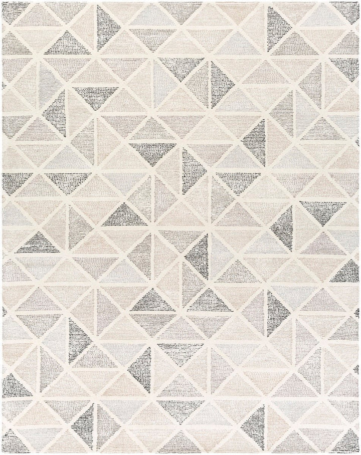 PRESTON WOOL RUG: IVORY, GRAY, BEIGE