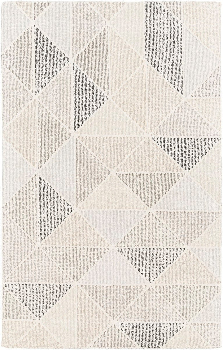 PRESTON WOOL RUG: IVORY, GRAY, BEIGE