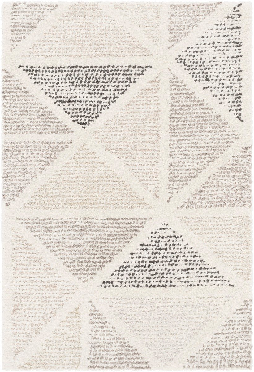 PRESTON WOOL RUG: IVORY, GRAY, BEIGE