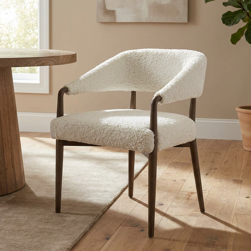 AUSTIN SHEARLING DINING CHAIR