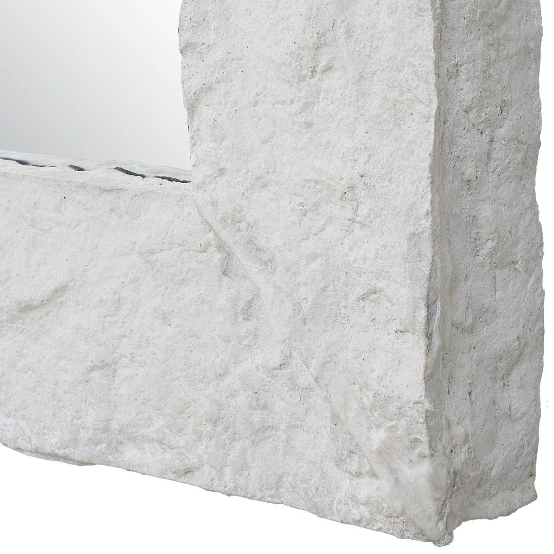 QUARRY WHITE STONE MIRROR