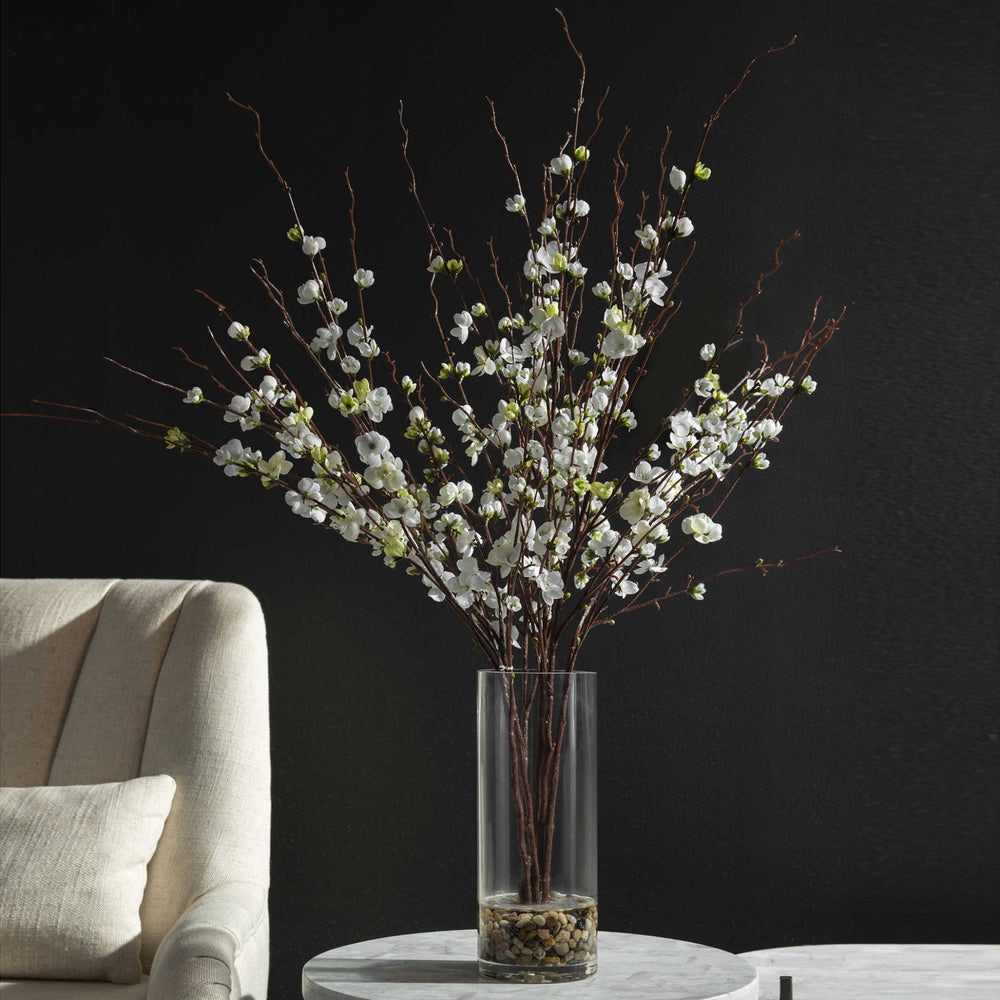 QUINCE BLOSSOMS SILK CENTERPIECE