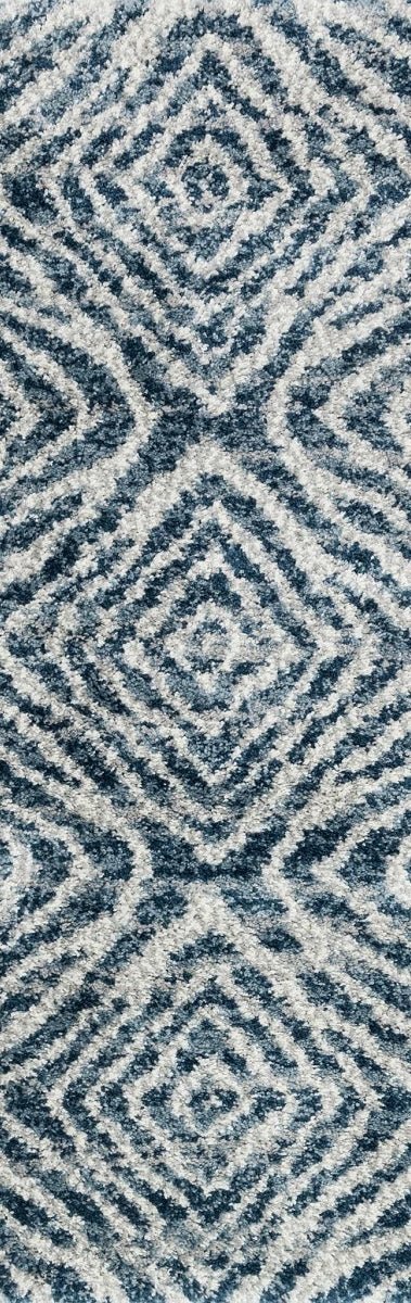 QUINCY 01 SHAG RUG: BLUE