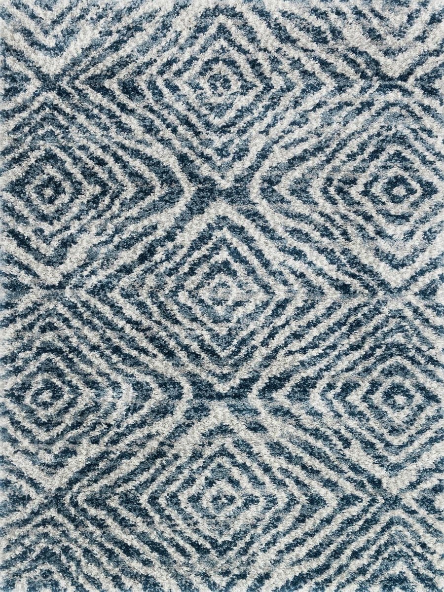 QUINCY 01 SHAG RUG: BLUE