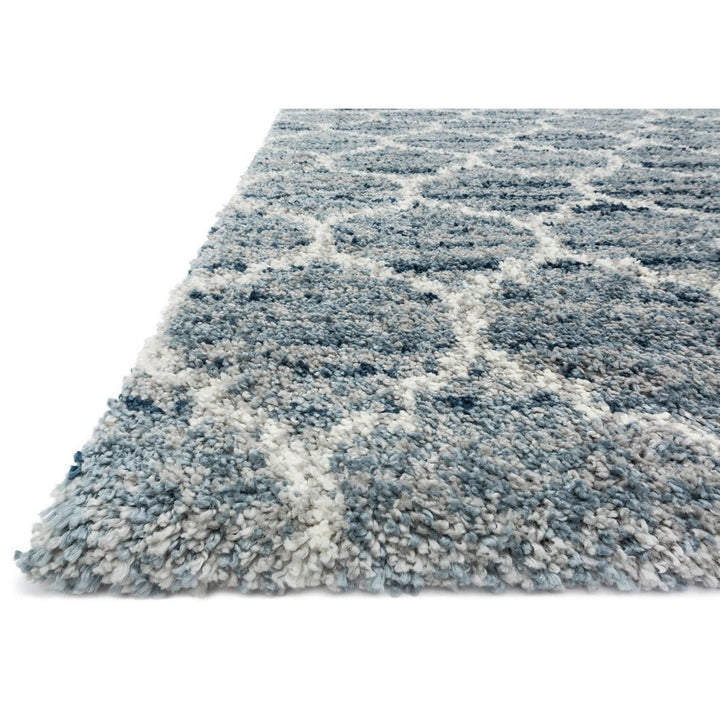 QUINCY 03 SHAG RUG: BLUE