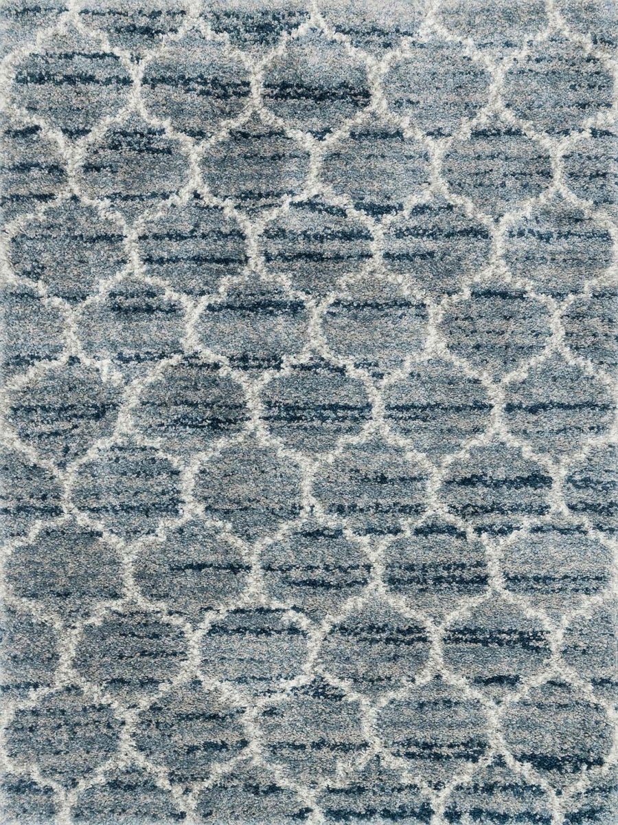 QUINCY 03 SHAG RUG: BLUE