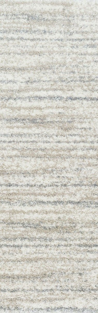 QUINCY 05 SHAG RUG: SILVER SAND