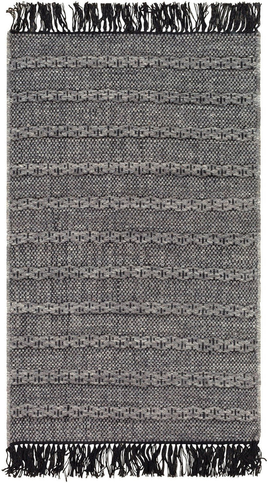 RAMEY INDOOR - OUTDOOR RUG: GREY, BLACK