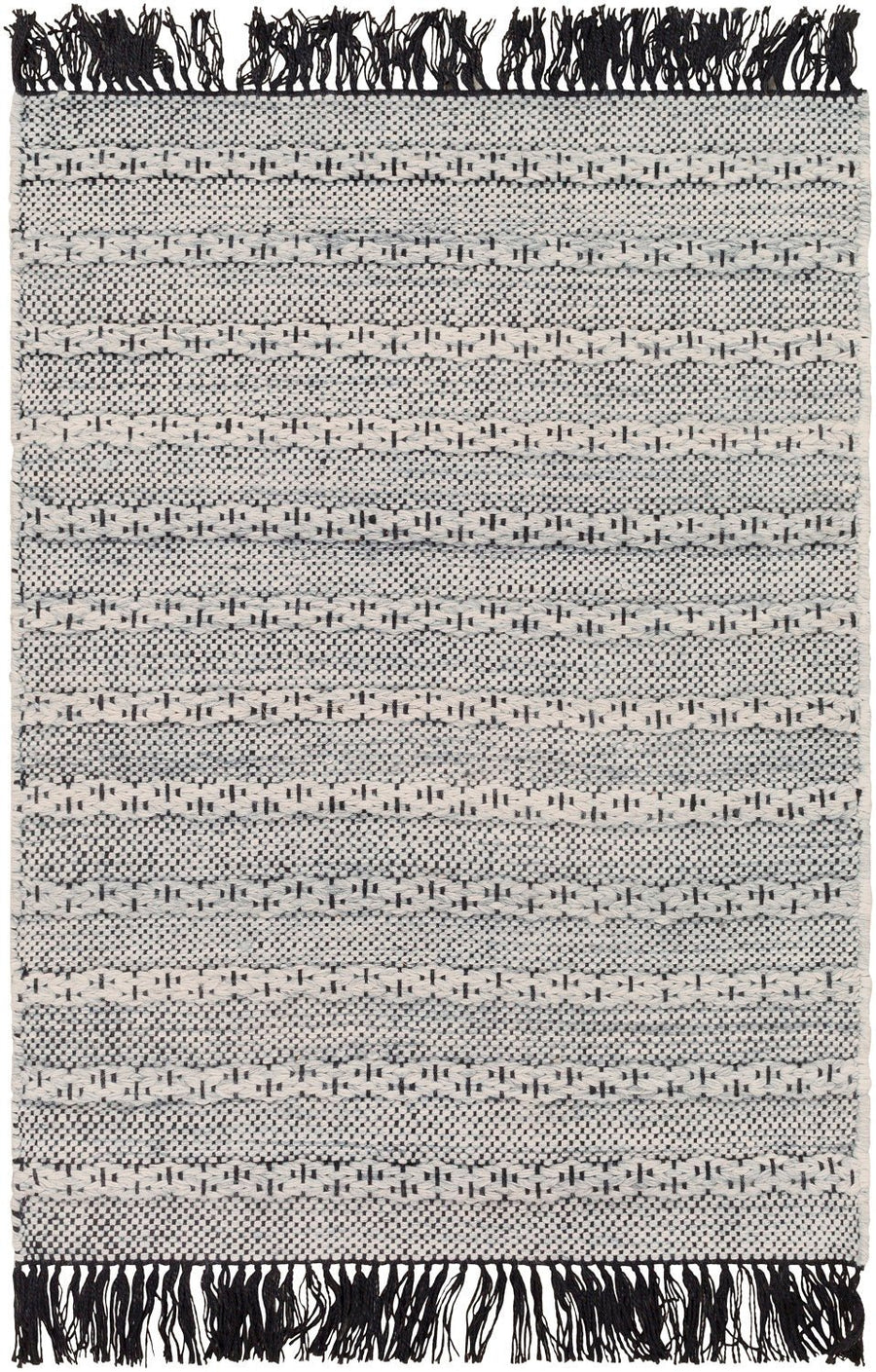 RAMEY INDOOR - OUTDOOR RUG: SILVER - GREY, BLACK