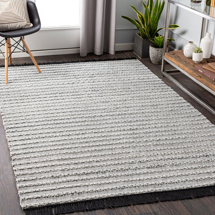 RAMEY INDOOR - OUTDOOR RUG: SILVER - GREY, BLACK