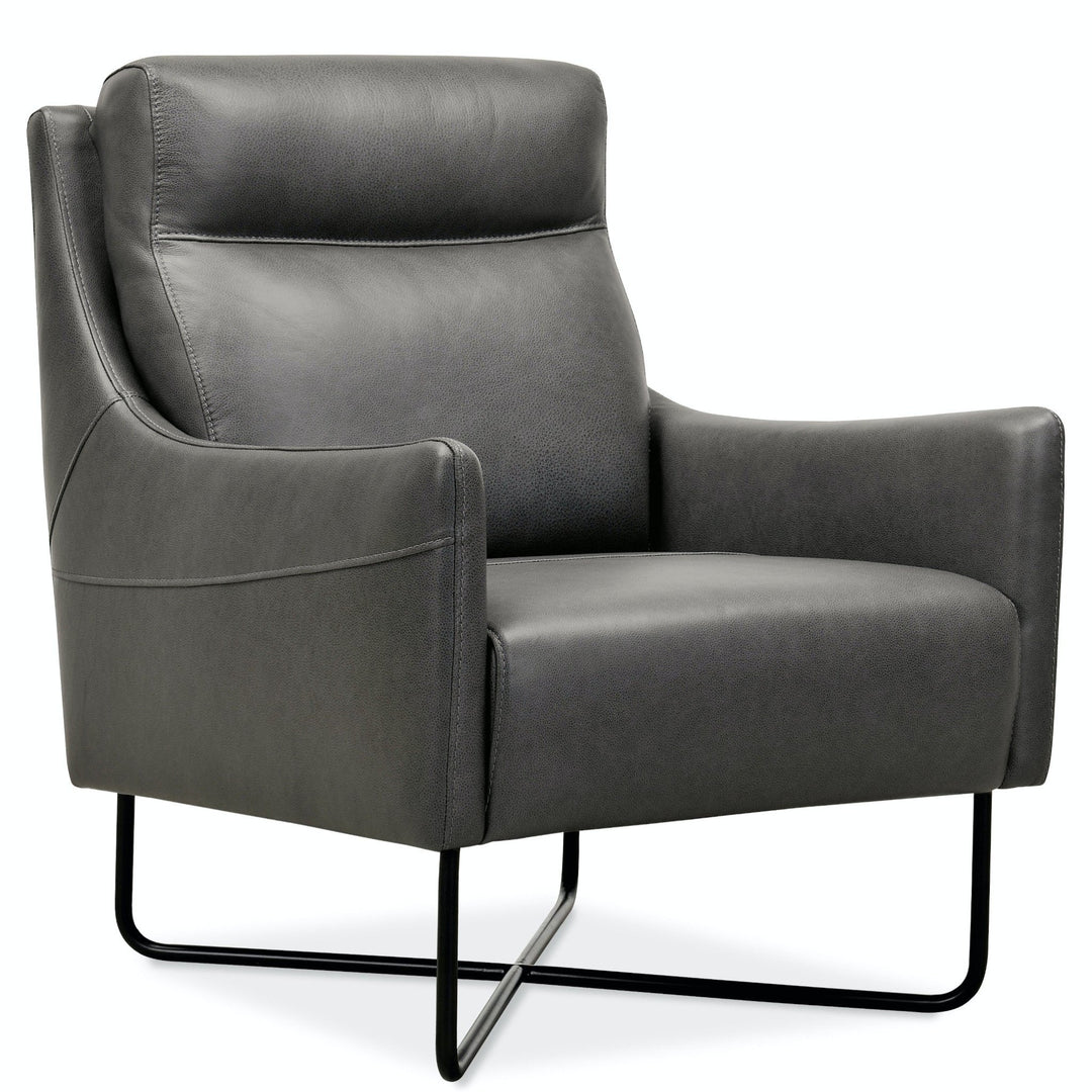 RANGER GRAVEL LEATHER LOUNGE CHAIR