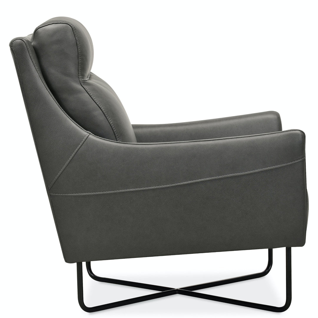 RANGER GRAVEL LEATHER LOUNGE CHAIR