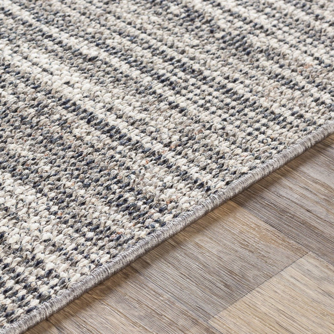 RAYME INDOOR - OUTDOOR RUG: GREY + CHARCOAL