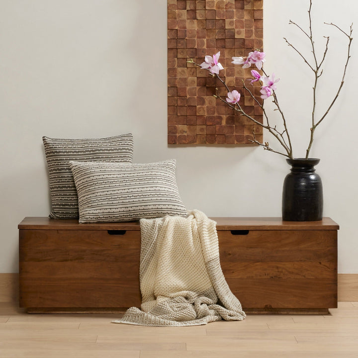 RECLAIMED FRUITWOOD TRUNK BENCH