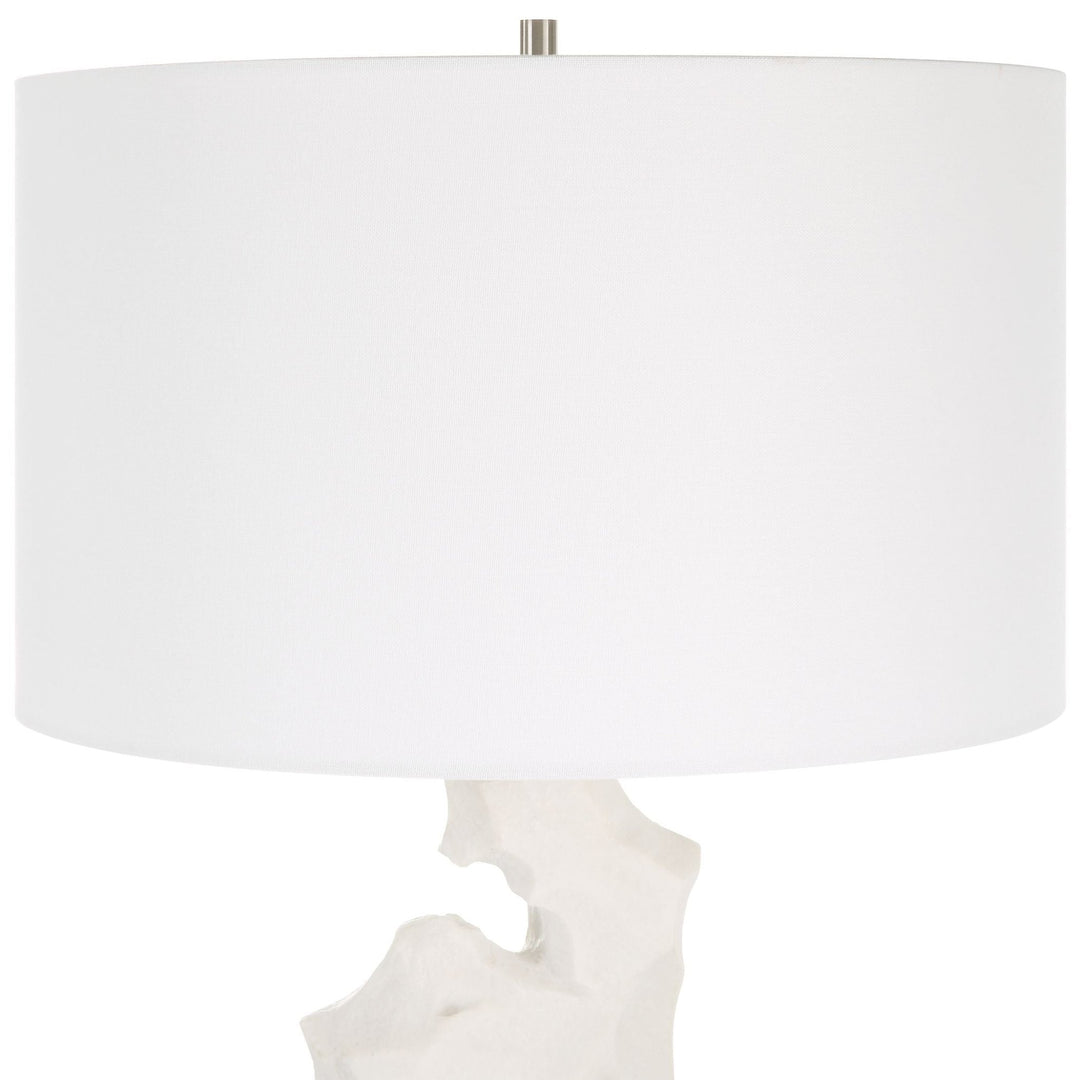 REMNANT WHITE STONE TABLE LAMP