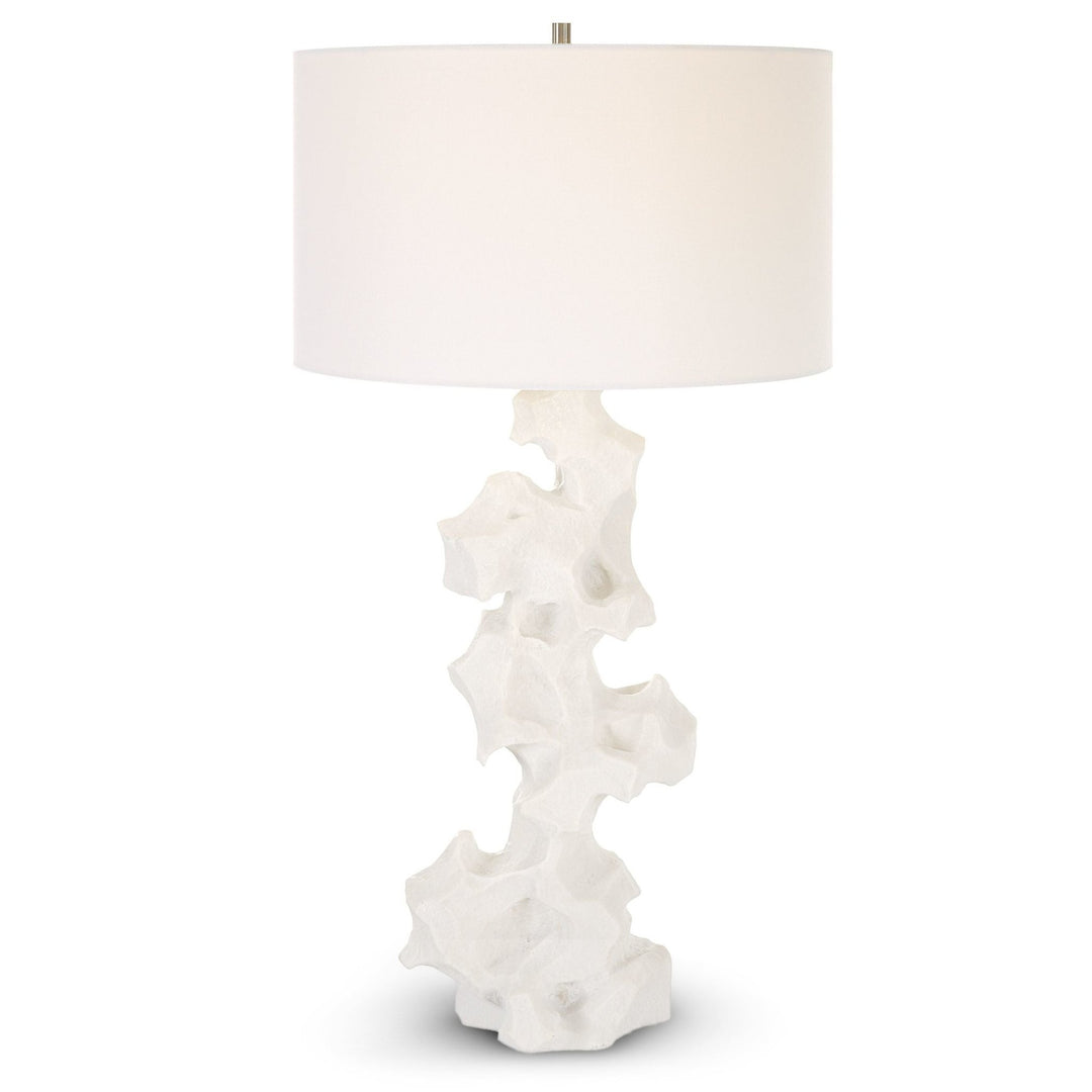 REMNANT WHITE STONE TABLE LAMP