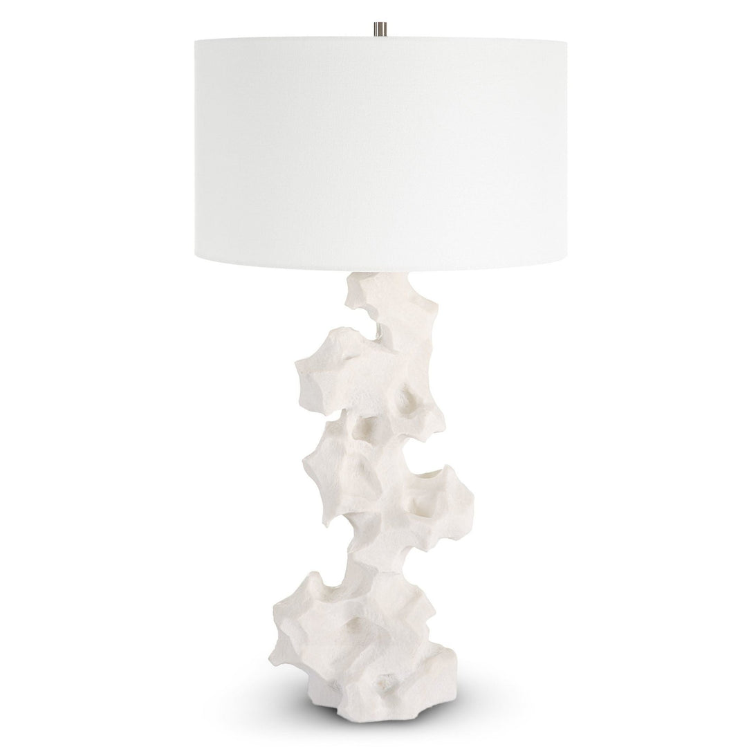 REMNANT WHITE STONE TABLE LAMP