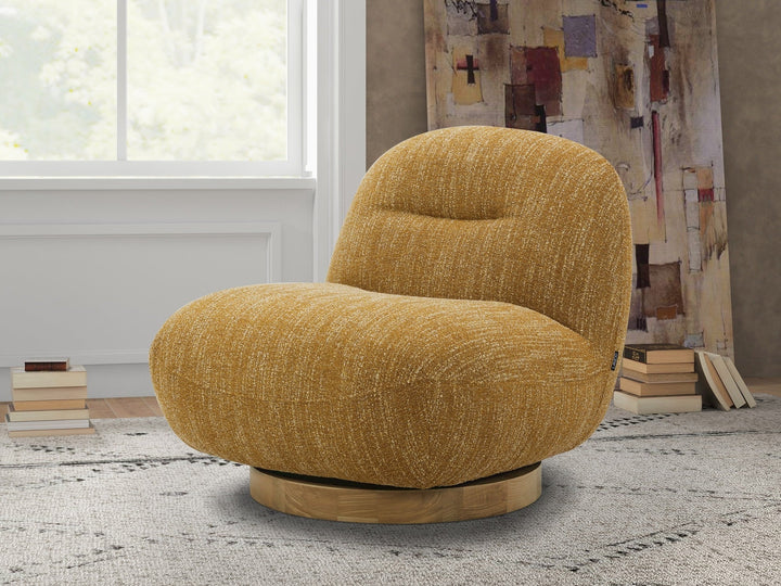 RENEE SWIVEL CHAIR: MELLOW MUSTARD