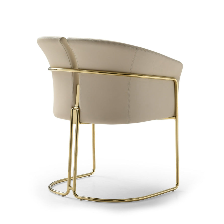 RENFEW CHAMPAGNE GOLD DINING CHAIR