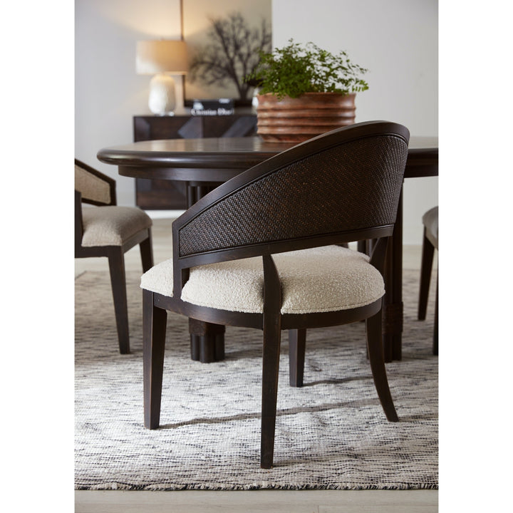 RETREAT CANE BARREL BACK DINING CHAIR