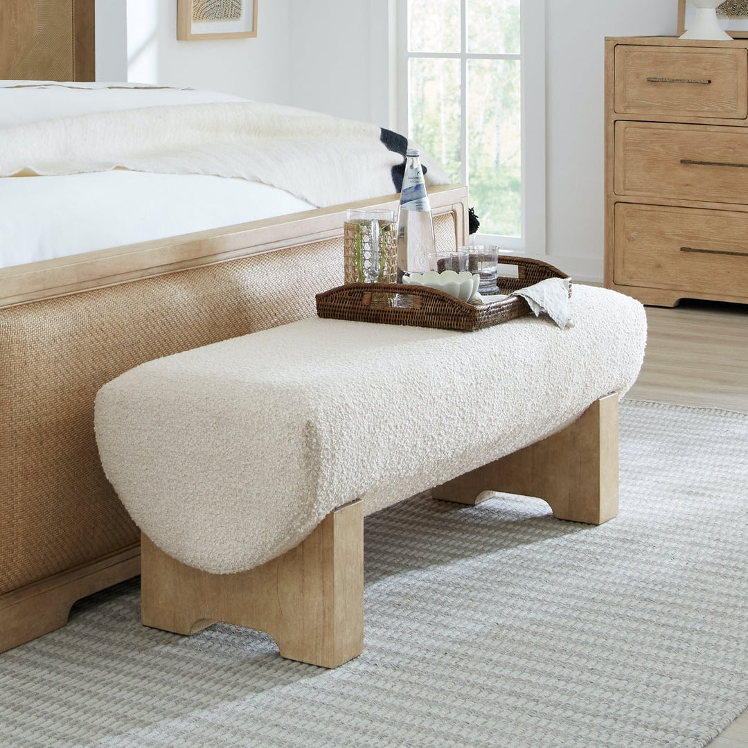 RETREAT CREAM BOUCLE BEDROOM BENCH