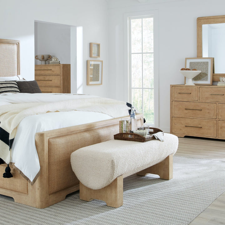 RETREAT CREAM BOUCLE BEDROOM BENCH