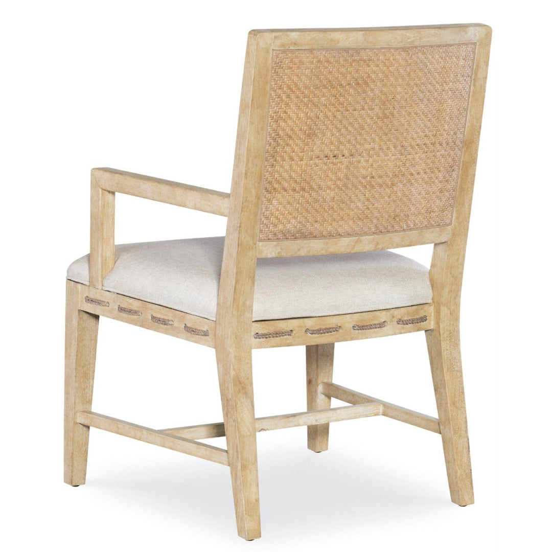 RETREAT RAFFIA BACK DINING ARM CHAIR