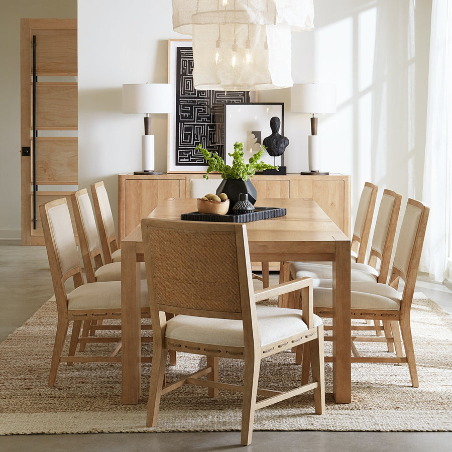 RETREAT RAFFIA BACK DINING ARM CHAIR