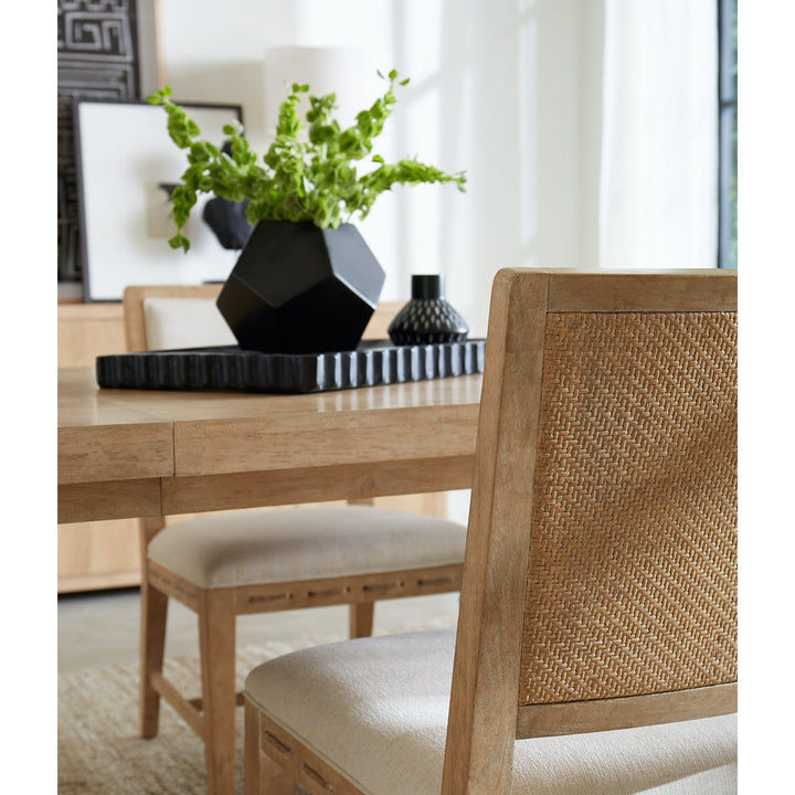 RETREAT RAFFIA BACK DINING ARM CHAIR