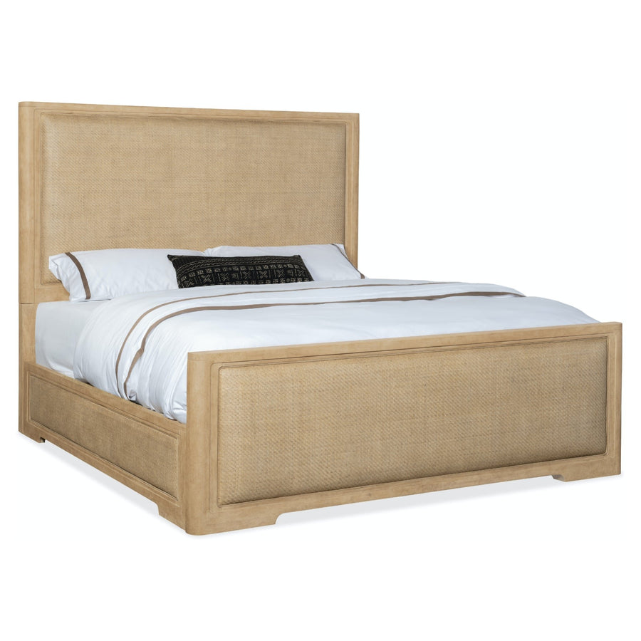 RETREAT RAFFIA PANEL BED