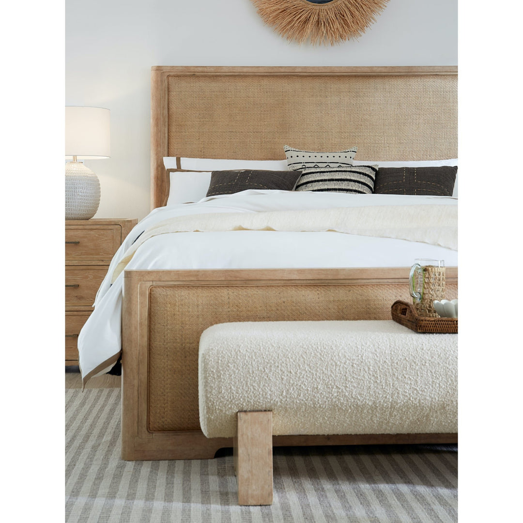 RETREAT RAFFIA PANEL BED