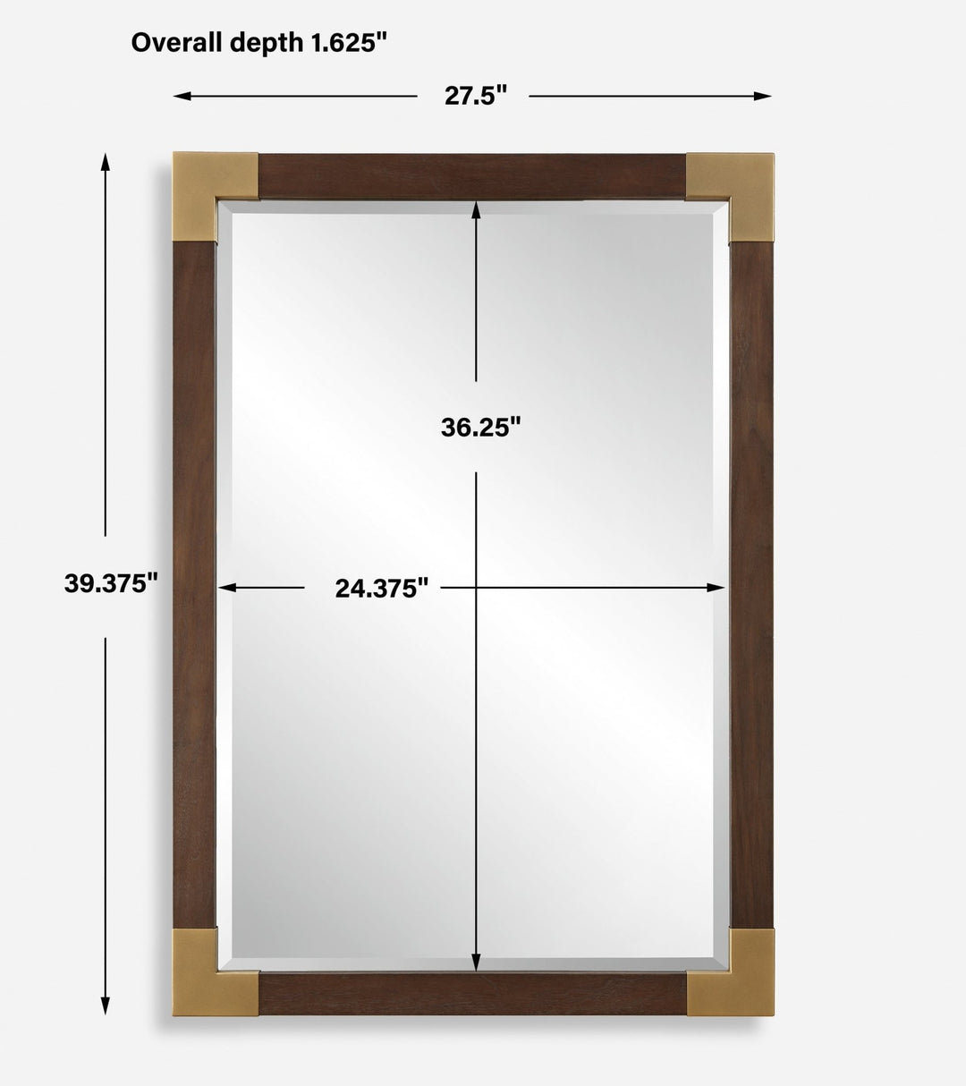 RHEA WALNUT MIRROR