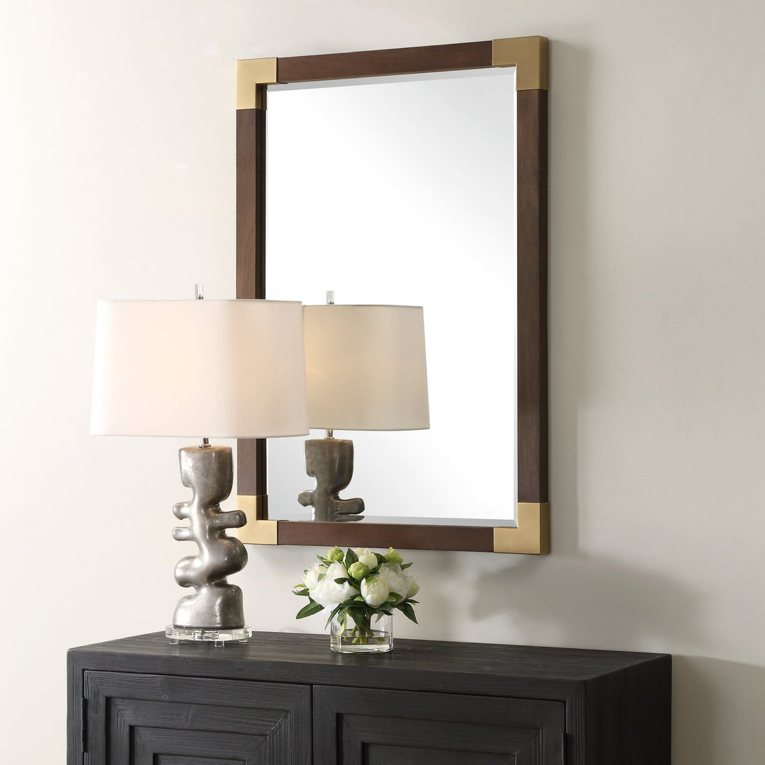 RHEA WALNUT MIRROR