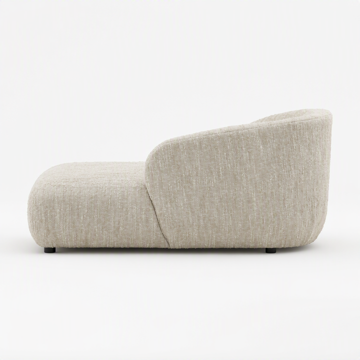 RHODA CHAISE: NAPA BEIGE BOUCLE