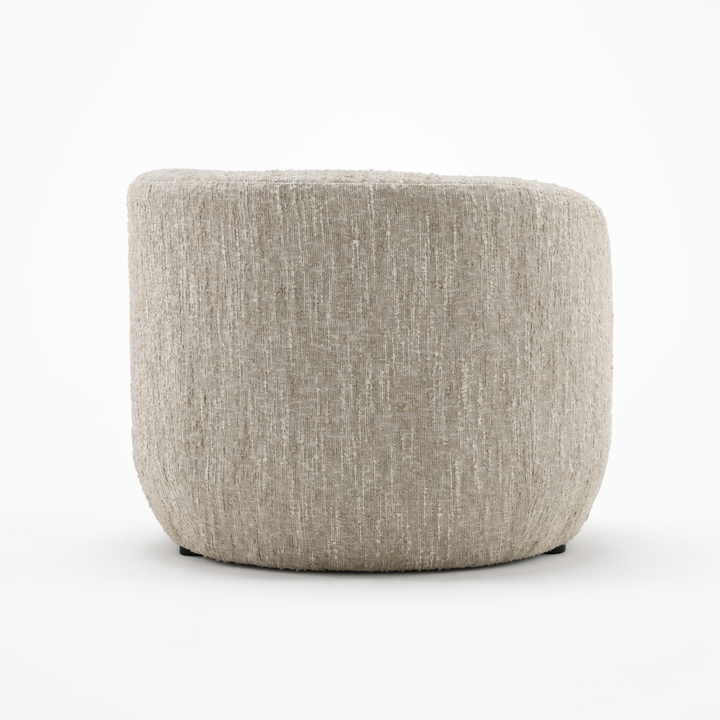 RHODA CHAISE: NAPA BEIGE BOUCLE