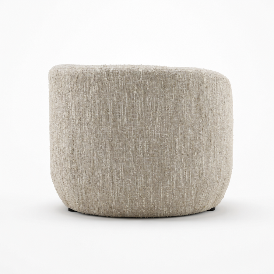 RHODA CHAISE: NAPA BEIGE BOUCLE
