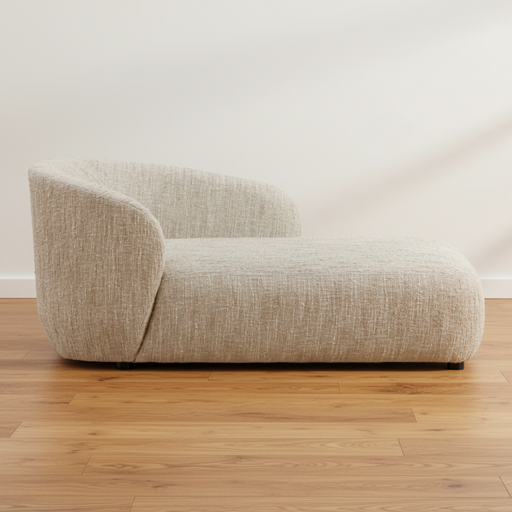 RHODA CHAISE: NAPA BEIGE BOUCLE