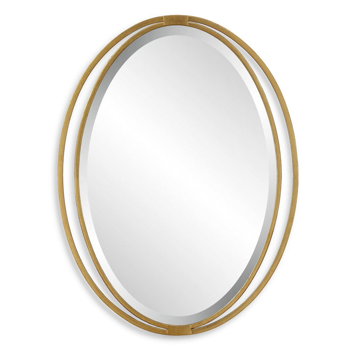 RHODES GOLD OVAL VANITY MIRROR