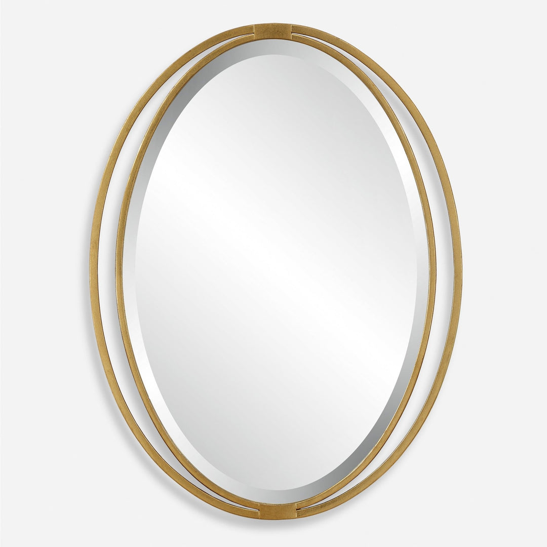 RHODES GOLD OVAL VANITY MIRROR