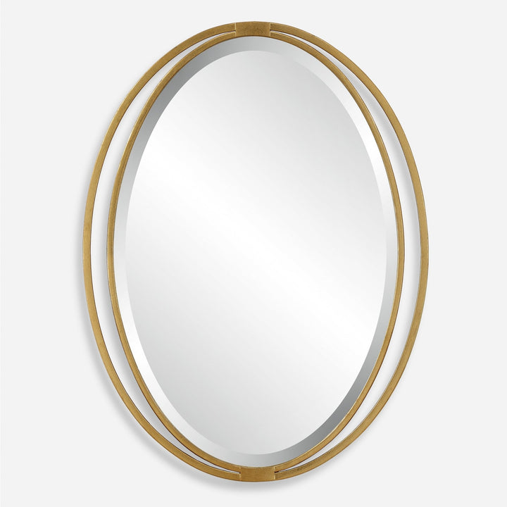 RHODES GOLD OVAL VANITY MIRROR