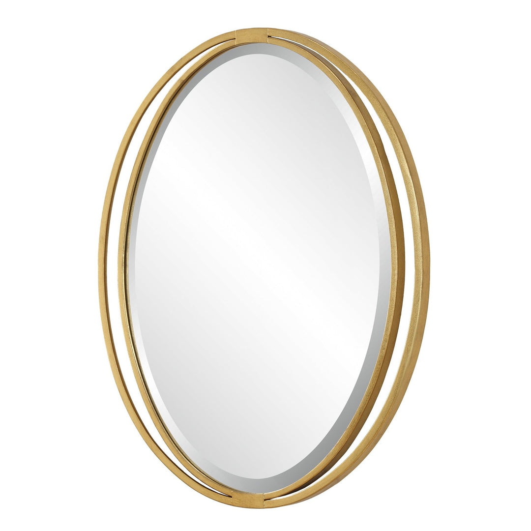 RHODES GOLD OVAL VANITY MIRROR