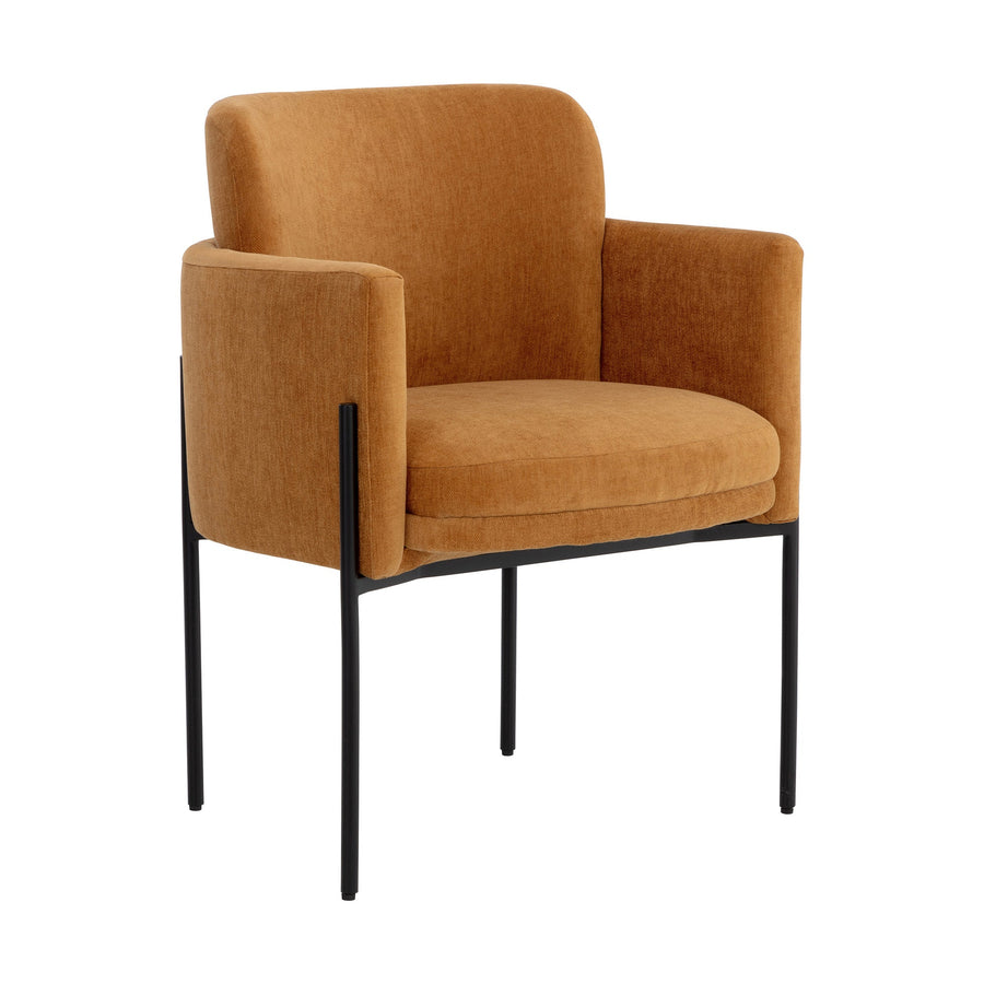 RICHIE DANNY AMBER BLACK DINING ARMCHAIR