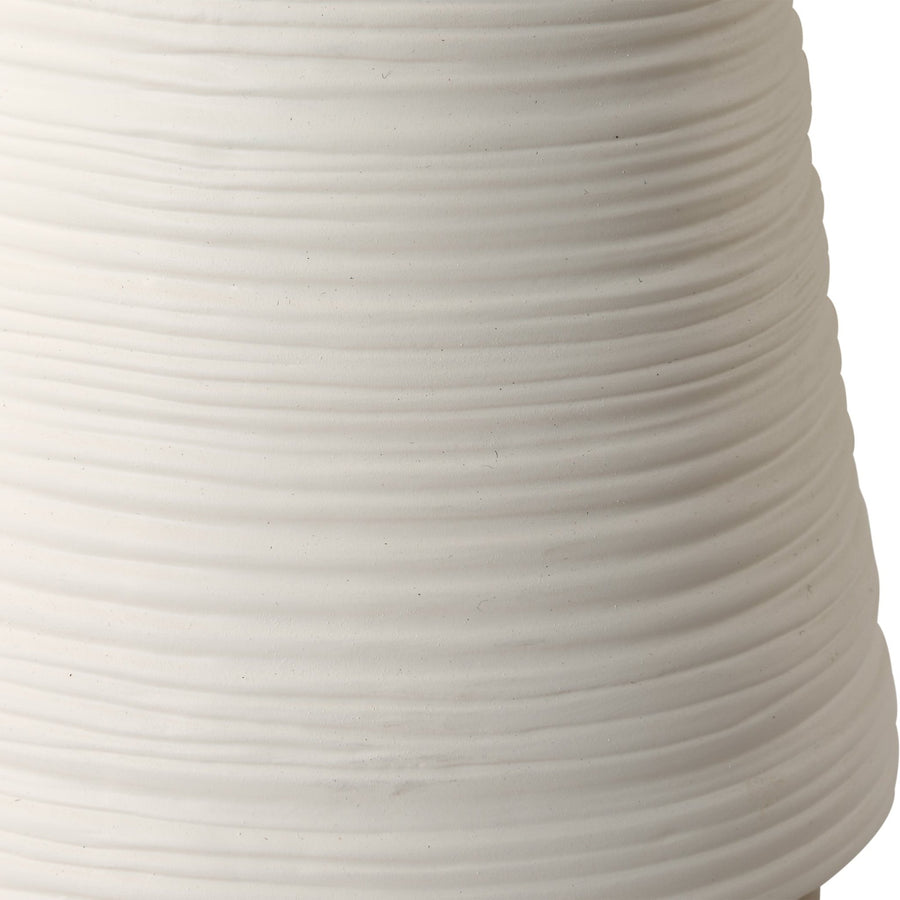 RIDGELINE WHITE VASES | SET OF 2