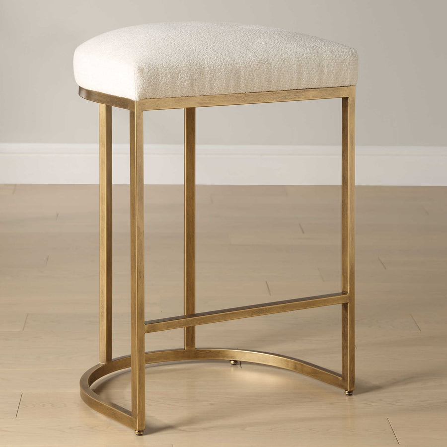 RINGO COUNTER STOOL: CREAM