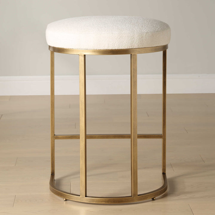 RINGO COUNTER STOOL: CREAM