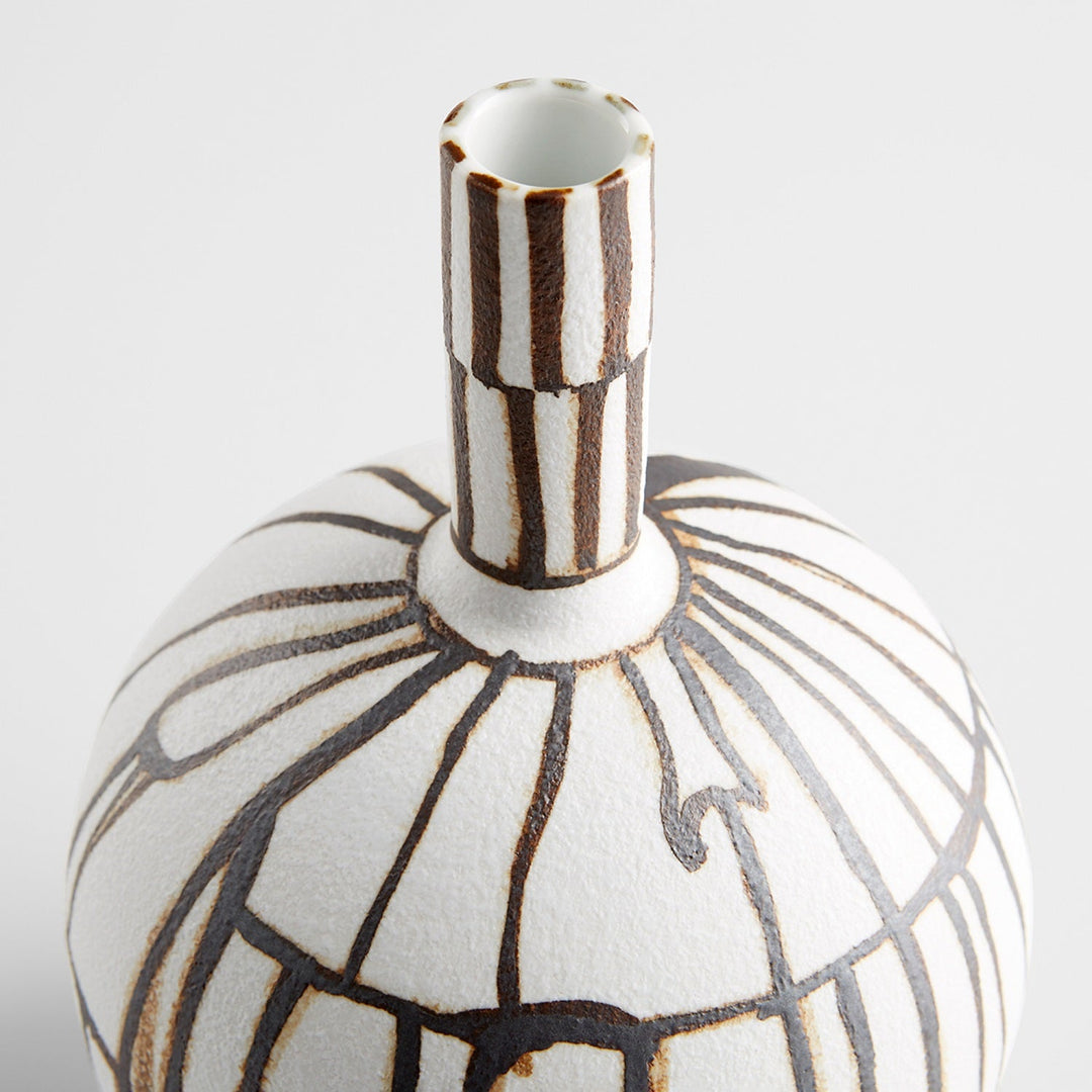 RISSE WHITE + RUST PORCELAIN VASES